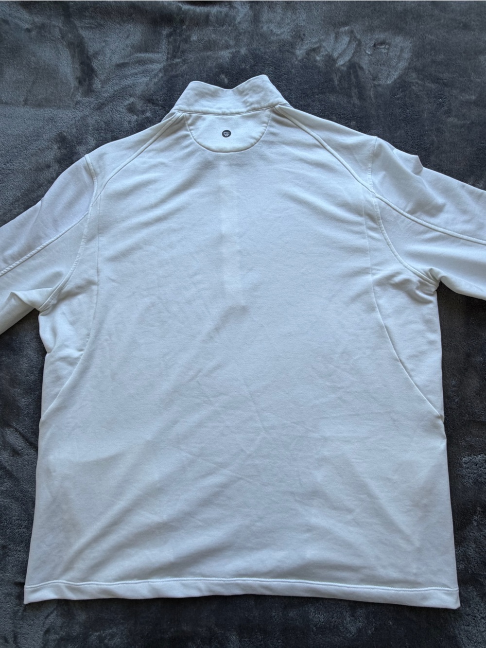 GRAHAM Luxe Men’s White 1/4 Zip Pullover Shirt Size 2XL Athletic Stretch - Picture 5 of 8